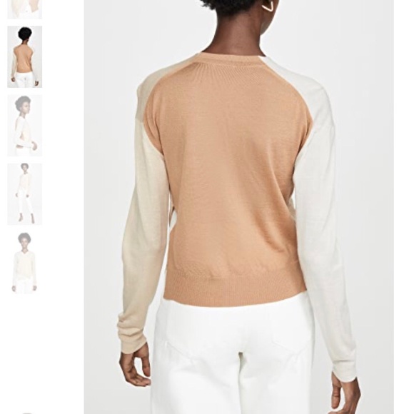 Rosetta Getty Wrap Front Pullover Sweater - Picture 6 of 10